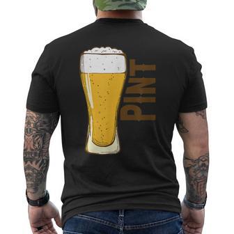 Pint Half Pint Matching Father Son Matching Father's Day Men's T-shirt Back Print - Monsterry AU