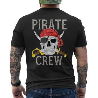 Pirate Crew Jolly Roger Flag Skull Family Matching Pirates Men's T-shirt Back Print - Thegiftio