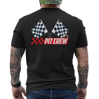 Pit Crew Race Car Hosting Parties Racing Party Men's T-shirt Back Print - Monsterry AU
