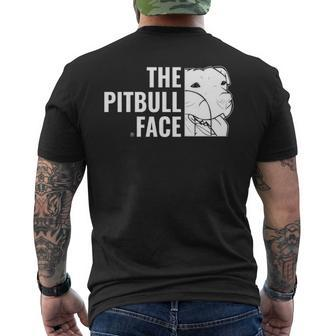 Pitbull Love The Pitbull Face Dog Pet Animal Lover Men's T-shirt Back Print | Mazezy
