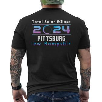 Pittsburg New Hampshire Eclipse 2024 Total Solar Eclipse Men's T-shirt Back Print | Mazezy