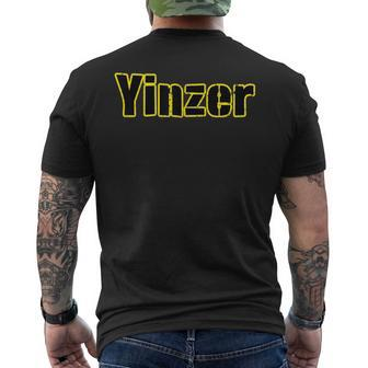 Pittsburgh Black And Yellow Pennsylvania Yinzer Men's T-shirt Back Print - Monsterry DE