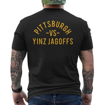 Pittsburgh Vs Yinz Jagoffs Men's T-shirt Back Print - Monsterry CA