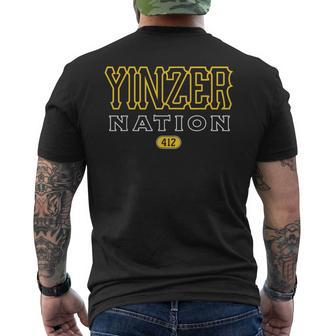 Pittsburgh Yinzer Nation Yinzer Pride Men's T-shirt Back Print - Monsterry UK