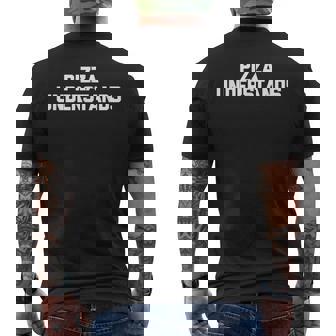 Pizza Entiende Divertido Diciendo Comida Sarcástica Pizza Camiseta Hombre Estampado Espalda - Regaloses