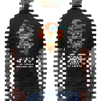 Pizza Lovers Italian Food Pizza Slice To Meet You Men's T-shirt Back Print - Thegiftio UK
