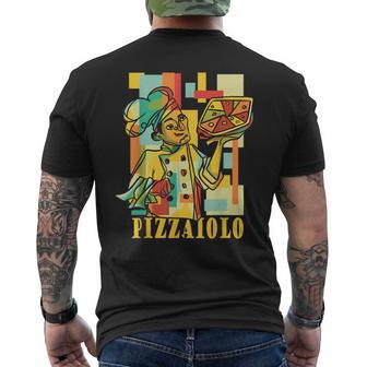 Pizzabäcker Pizzaiolo T-Shirt mit Rückendruck - Seseable