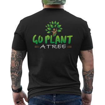 Plant A Tree Earth Day Men's T-shirt Back Print - Monsterry UK
