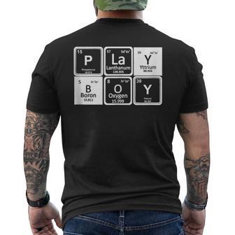 Play Periodic Profession Career Worker Men's T-shirt Back Print - Monsterry DE