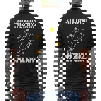 Still Playing With Chalk Crime Scene Forensic Science Men's T-shirt Back Print - Thegiftio