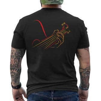 Playing Guitar Guitarist Music Life Men's T-shirt Back Print - Monsterry CA