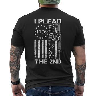 I Plead The 2Nd Amendment We The People Ar15 Pro Gun Back Men's T-shirt Back Print - Monsterry CA