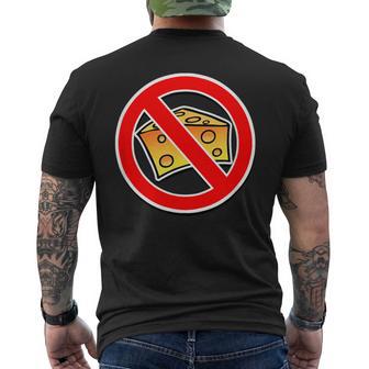 Please No Cheese Men's T-shirt Back Print - Monsterry UK