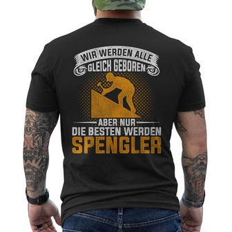Plumber Installer Tool Spengler Slogan T-Shirt mit Rückendruck - Seseable