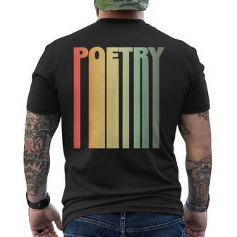 Poetry Vintage Poetry Slam For Women Men's T-shirt Back Print - Monsterry DE
