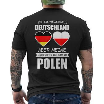 Poland Polska Pole Warsaw T-Shirt mit Rückendruck - Seseable