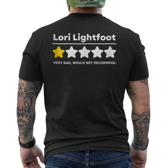 Political Humor Lori Lightfoot Politician Review Men's T-shirt Back Print - Monsterry UK