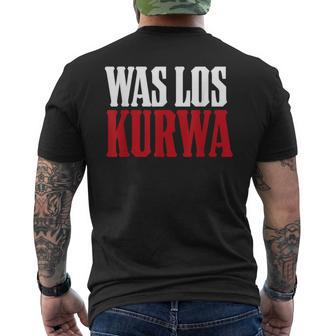 Polska Polish Saying Was Los Kurwa T-Shirt mit Rückendruck - Seseable