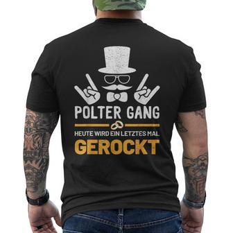 Polter Gang Jga Stag Party Groom S T-Shirt mit Rückendruck - Seseable