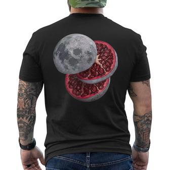 Pomegranate Moon Idea Fancy Foods Spaceart Men's T-shirt Back Print - Monsterry