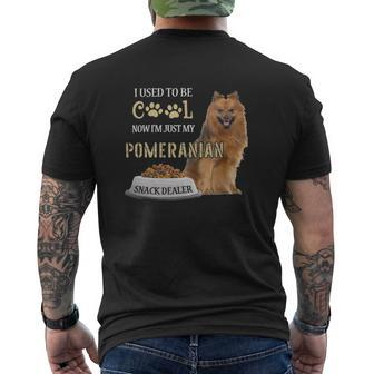 Pomeranian Dog Owner Quote Loves Dad Mens Back Print T-shirt | Mazezy