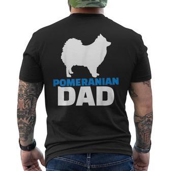 Pomeranian Zwergspitz Papa T-Shirt mit Rückendruck - Geschenkecke