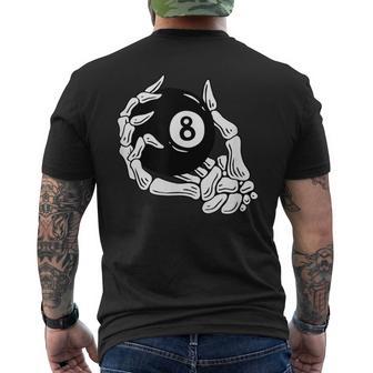 Pool Billiards Vintage 8 Eight Ball Men's T-shirt Back Print - Monsterry AU