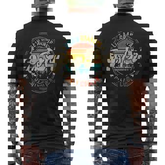 Pop Pop Only Cooler Vintage For Grandpa Fathers Day Birthday Men's T-shirt Back Print | Mazezy