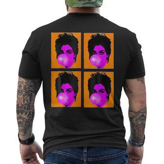 Pop T 80S Purple Prince Rockroll Famous Faces Humour Cool Men's T-shirt Back Print | Mazezy CA