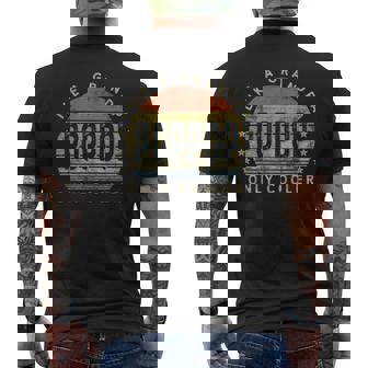 Poppop Like A Grandpa Only Cooler Poppop Vintage Style Men's T-shirt Back Print | Mazezy