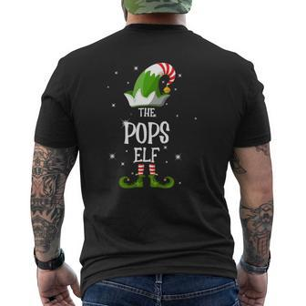 The Pops Elf Family Matching Group Christmas Mens Back Print T-shirt - Thegiftio