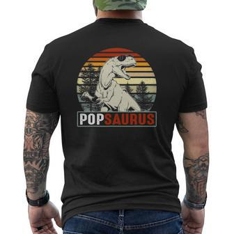 Popsaurus Pop Saurus Dinosaur Vintage Mens Back Print T-shirt | Mazezy