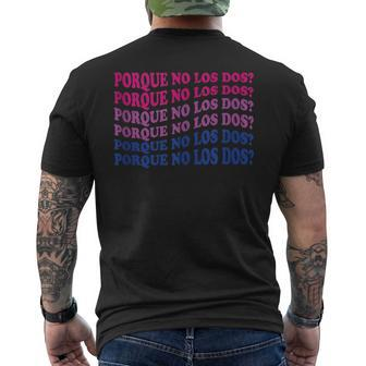 Porque No Los Dos Why Not Both Spanish Mexico Bisexual Pride Men's T-shirt Back Print - Monsterry DE