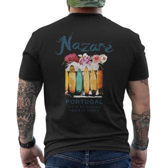 Portugal Nazare Surfing Vintage Retro Men's T-shirt Back Print | Mazezy DE
