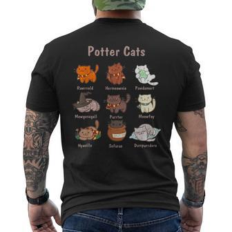 Potter Cats For Cat Lovers Men's T-shirt Back Print - Thegiftio UK