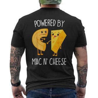 Powered By Mac N Cheese Men's T-shirt Back Print - Monsterry UK