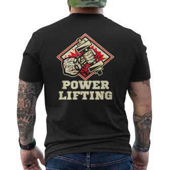 Powerlifting Deadlift Workout Gym Bodybuilding Mens Back Print T-shirt | Mazezy