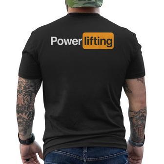 Powerlifting Kraftdreikampf T-Shirt mit Rückendruck - Seseable