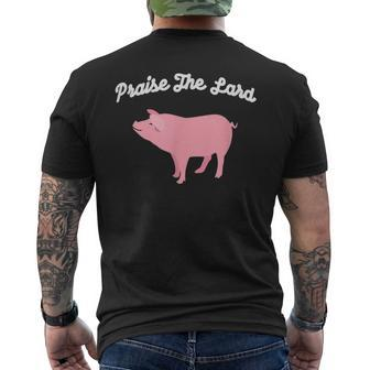 Praise The Lard Pig Lover T Men's T-shirt Back Print - Monsterry