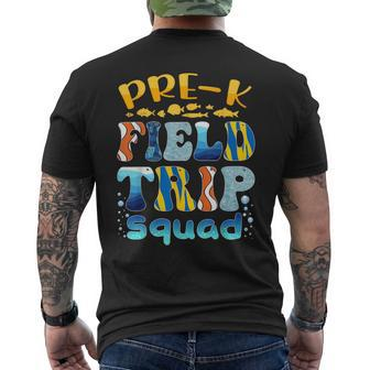 Pre-K Aquarium Field Trip Squad Pre-K Field Day Men's T-shirt Back Print - Monsterry AU