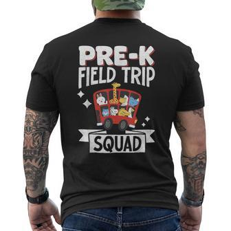 Pre-K Field Trip Squad Men's T-shirt Back Print - Monsterry CA