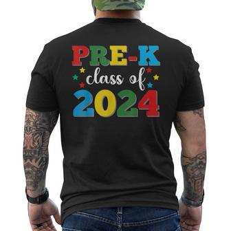 Pre-K Graduate Class Of 2024 Preschool Graduation Summer Men's T-shirt Back Print | Mazezy