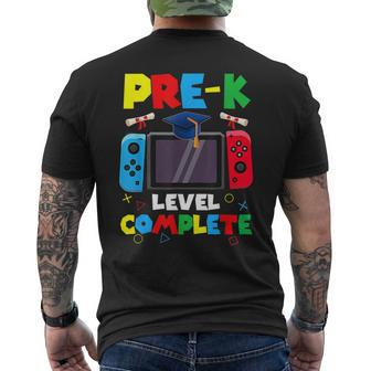 Pre K Level Complete Gamer Class Of 2024 Prek Graduation Men's T-shirt Back Print - Seseable