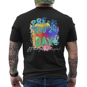 Pre-K School Field Day Trip 2024 Let The Games Begin Men's T-shirt Back Print - Monsterry UK