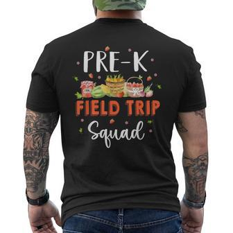 Pre-K Students School Farm Field Trip Squad Matching Men's T-shirt Back Print - Monsterry AU