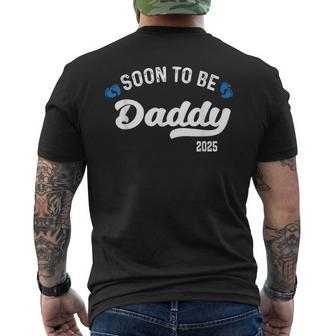 Pregnancy Announcement 2025 First Time Daddy Fathers Day Men's T-shirt Back Print - Thegiftio UK