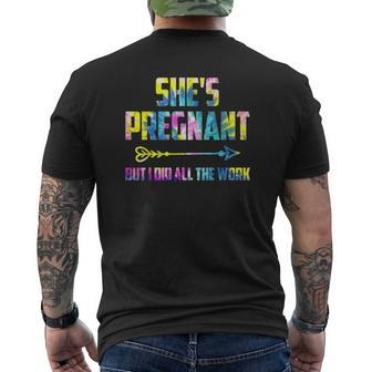 Pregnancy Announcement For Dad Baby Reveal Mens Back Print T-shirt | Mazezy