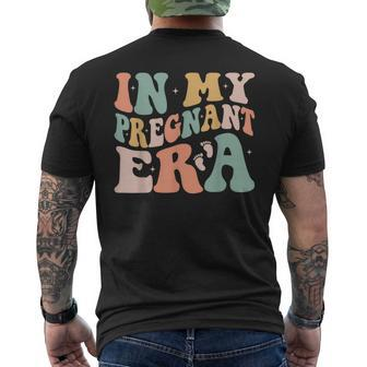 In My Pregnant Era Pregnancy Announcement Pregnant Men's T-shirt Back Print - Seseable