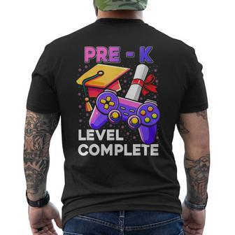 Prek Level Complete Gamers Last Day Of Pre K Graduate Men's T-shirt Back Print - Monsterry UK