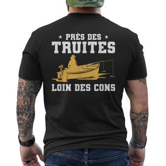 Près De Truites Loin Des Cons T-shirt imprimé au dos - Cadeauxyz